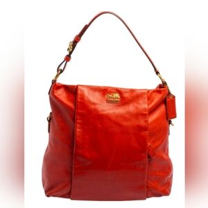 Coach Madison Isabelle Rust Leather Shoulder Bag